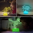 thumbnail image 6 of YSITIAN Dinosaur Night Light for Kids, 3D Illusion Lamp 3-Pattern & 16 Colors Changing LED Dino Nightlight with Smart Touch & Remote Control YT-7360, 6 of 8