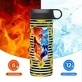 thumbnail image 6 of Fotbe Sunflowers On Black And White Stripes Pattern 18oz Sports Insulated Kettle Stainless Steel Sports Insulated Kettle For Running Hiking Cycling Climbing Man'S Woman'S Water Bottle, 6 of 8
