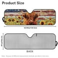 thumbnail image 6 of Yuyamidu Highland Cow Windshield Sunshade for Wrangler Rubicon Sahara TJ JK JKU 2 & 4 Door America Flag Car Sun Shade Blocks UV Rays and Keep Vehicle Cool, 6 of 6