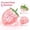 Pink, variant on Pink Strawberry Squishy Stress Toy with High Transparency Gel, 1-Piece, Pink, for Relaxation, Sensory Squeeze Toy