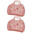 thumbnail image 2 of CSChome Bath Storage Basket Storage Basket with Handle: Large Capacity Hollow Design Beach Sundries Container, Home Supplies Organizer, 2 of 6