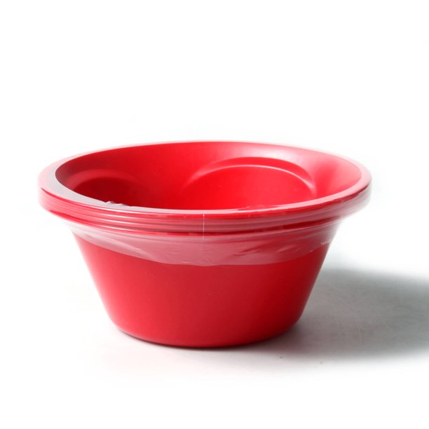 Mainstays Small Red Plastic Bowls, 4 Pack