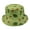 Green, variant on Fisherman Hat Avocado Print Double sided Flat Top Breathable UV Sunscreen Decorative Refreshing Fruit Patter Bucket Hat Headwear Gift