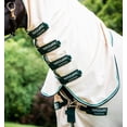 thumbnail image 2 of Rambo Hoody Summer Sheet With No-Fly Zone (No Fill, Hood), Sand (Beige/Green Trim), Size: 69, 2 of 5