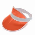 thumbnail image 2 of Summer Empty Top Sun Hat, Lightweight UV Protection Visor Cap for Outdoor Sports Daily Wear, Simple Gift(One Size,Orange), 2 of 3