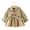Khaki, variant on Esaierr 6M-4Y Toddler Baby Girls Ruffle Trim Trench Coat Newborn Double Breasted Windbreaker Jacket with Belted Cardigan Coat Spring Fall