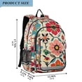 thumbnail image 2 of FORMRS Unisex School Backpack 17" Student Travel Bag with Laptop Compartment, Colorful Flowers, 2 of 7