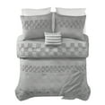 thumbnail image 2 of Mainstays 5-Piece Grey Check Comforter Set, King, 2 of 11