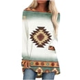 thumbnail image 1 of Mujeres Casual Manga larga Cuello redondo Tops Blusa suelta Popular-camisas impresas personalizadas Fridja czfsfas3351, 1 of 5