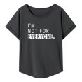 thumbnail image 4 of Camiseta para mujer de ajuste regular, ropa elegante, trajes casuales, camiseta básica para XL, 4 of 8