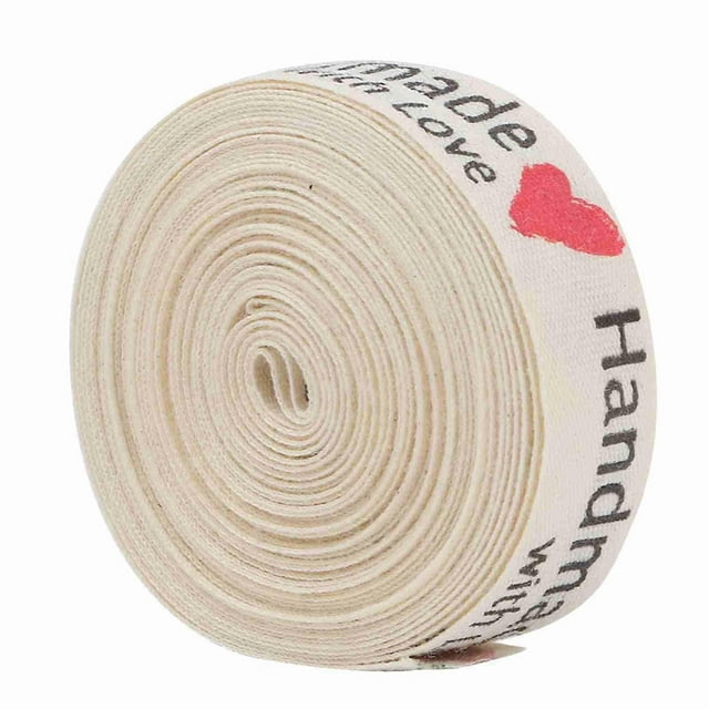 Ruban en coton naturel fait main de 1,5 cm pour emballage cadeau (n° 3)