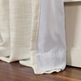 thumbnail image 5 of TWOPAGES Kyla Collection Room Darkening Lined Faux Linen Pinch Pleated Curtain, 26"x84", 1 Panel, Off White, 5 of 6