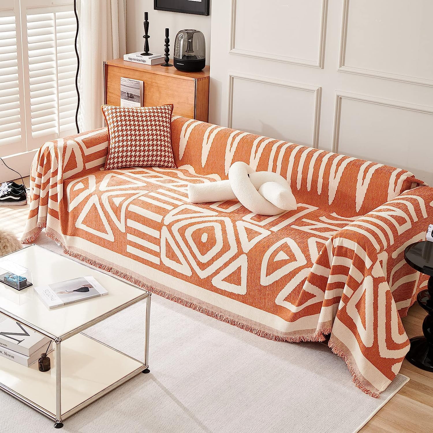 Inadays Sofa Cover Couch Cover Slipcovers Furniture Protector for Chair Loveseat Futon Sectional L Shape Sofa Boho Chenille