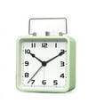 thumbnail image 3 of Small Square Alarm Clock, Vintage Analog Silent Clock with Snooze Alarms, Non Ticking Battery Operated, Light Function, Easy Setting, 3 of 6
