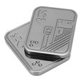 thumbnail image 1 of Deslizador De Empuje Magnético Para La Yema Del Dedo, Pista De Doble Fila Con Sonido Nítido Plata K Aleación De Zinc EDC Tarjeta De Empuje Magnética Segura Para Viajar ANGGREK EDC Magnetic Push Slider, 1 of 8