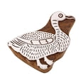 thumbnail image 1 of Duck Stamp Brown Indian Wood Stamps Block Textile Stamp Hand Carved Printing, 1 of 3