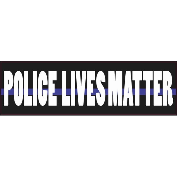 StickerTalk Police Lives Matter Vinyl Sticker, 10 inches x 3 inches