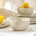 thumbnail image 2 of Stone Lain Mirella 4-Piece Bowl Set Stoneware, Beige, 2 of 6