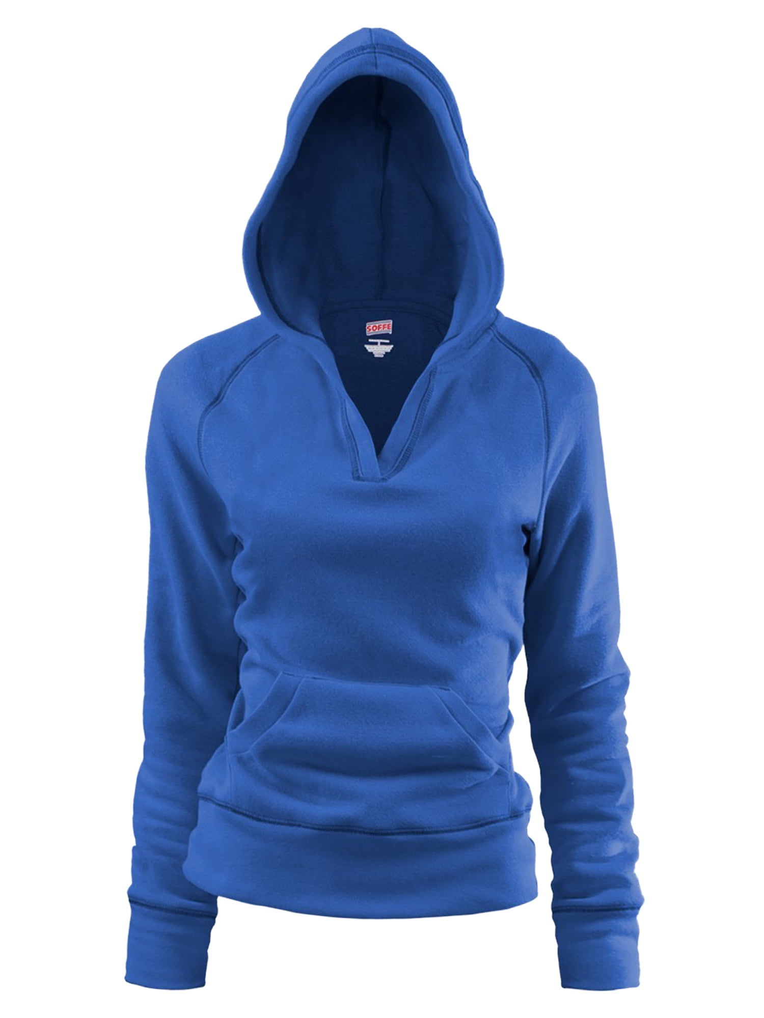Soffe Women's Rugby Deep V-Neck Hoodie - Walmart.com