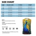 thumbnail image 5 of Lsque Peacocks Print Men's Cotton Blend Sleeveless Muscle Shirts (S-3XL)- Moisture Wicking, Odor Protection, UPF 30+,Large, 5 of 8