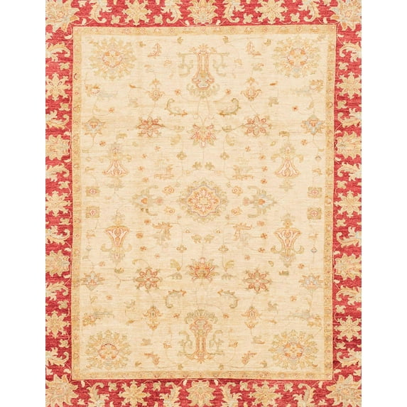 Ahgly Company Machine Washable Indoor Rectangle Abstract Sun Yellow Area Rugs, 5' x 8'
