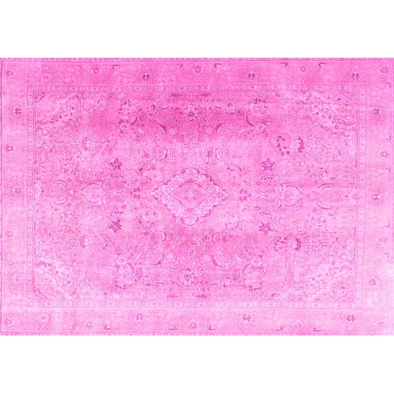 Ahgly Company Indoor Rectangle Persian Pink Traditional Area Rugs, 2' x 4'