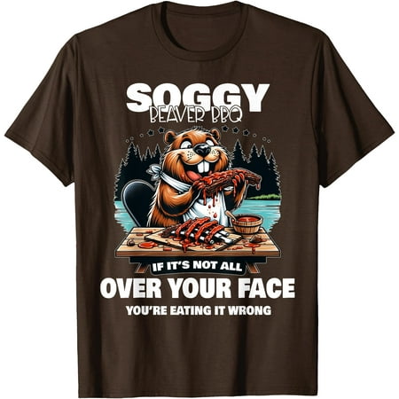 Soggy Beaver BBQ If It s Not All Over Your Face Beaver Unisex T-Shirt for Men Women Kids Toddler Purple Color Size 3XL