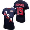 thumbnail image 1 of Icon Sports Women's USWNT Players Assn Soccer Team Short Sleeve V-Neck Game Day Jersey, 1 of 3