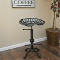 thumbnail image 2 of Pemberly Row Traditional Metal Adjustable Tractor Seat Stool in Black, 2 of 4