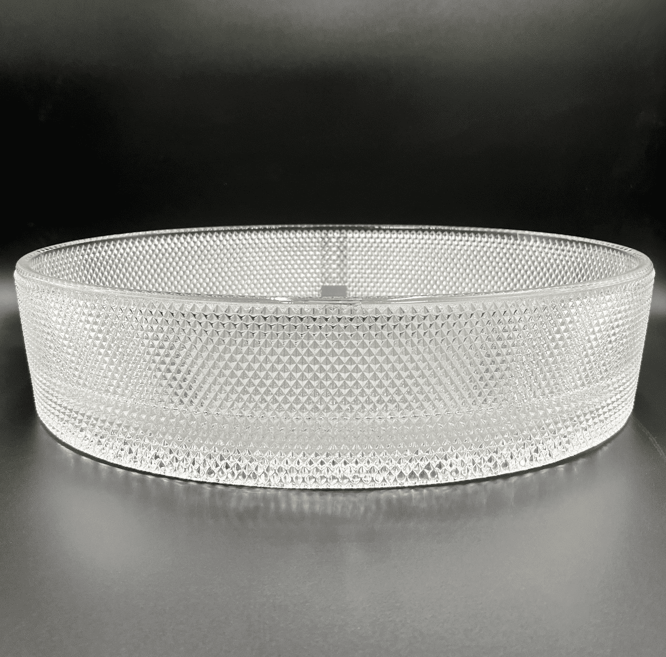 90210 Kitchen and Bath 20" Clear Glass Oval Vessel Sink For Bathroom Vanity