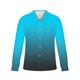 thumbnail image 3 of Blusa y camisa de manga larga con cuello vuelto para hombre, estilo casual, a la moda, con botones estampados, blusa de manga larga con cuello vuelto, camisetas de poliéster para hombre, 3 of 4