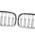 thumbnail image 3 of Kit de inserción de rejilla delantera izquierda y derecha de 2 paquetes para parrilla de riñón de coche para 7 Series F01 F02 2009-15 750LI 750i Baoblaze Parrilla Delantera Parrilla, 3 of 8