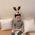 thumbnail image 4 of Jiaroswwei Exquisite Christmas Hat Fine Workmanship Non Woven Fabric Decorative Tree Elk Xmas Party Cap for Kids, 4 of 8