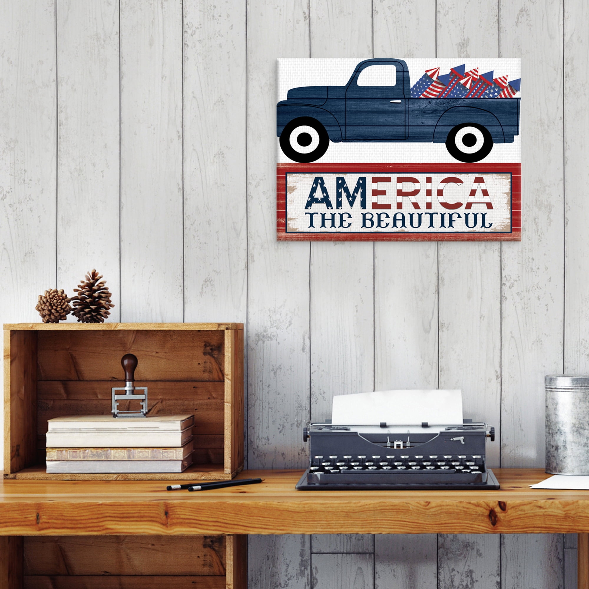 American Truck by Willowbrook Fine Art Canvas Art