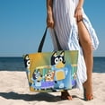 thumbnail image 5 of Lsque Bluey Beach Travel Bag - Water-Resistant, Large Capacity Lightweight Tote with 7 Pockets for Women and Men - Perfect for Beach, Pool, Gym, and Travel, 5 of 6