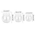 Plastic Round Aquarium Clear Fish Bowls 3 Sizes Unbreakable Ornament