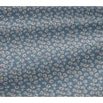 thumbnail image 5 of oneOone Viscose Jersey Grayish Blue Fabric Artistic Flower Quilting Supplies Print Sewing Fabric By The Yard 60 Inch Wide, 5 of 5