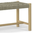 thumbnail image 5 of Simpli Home Dahlia SOLID ACACIA WOOD 18 inch x 46 inch Contemporary Outdoor Indoor Bench in Natural Taupe, 5 of 12