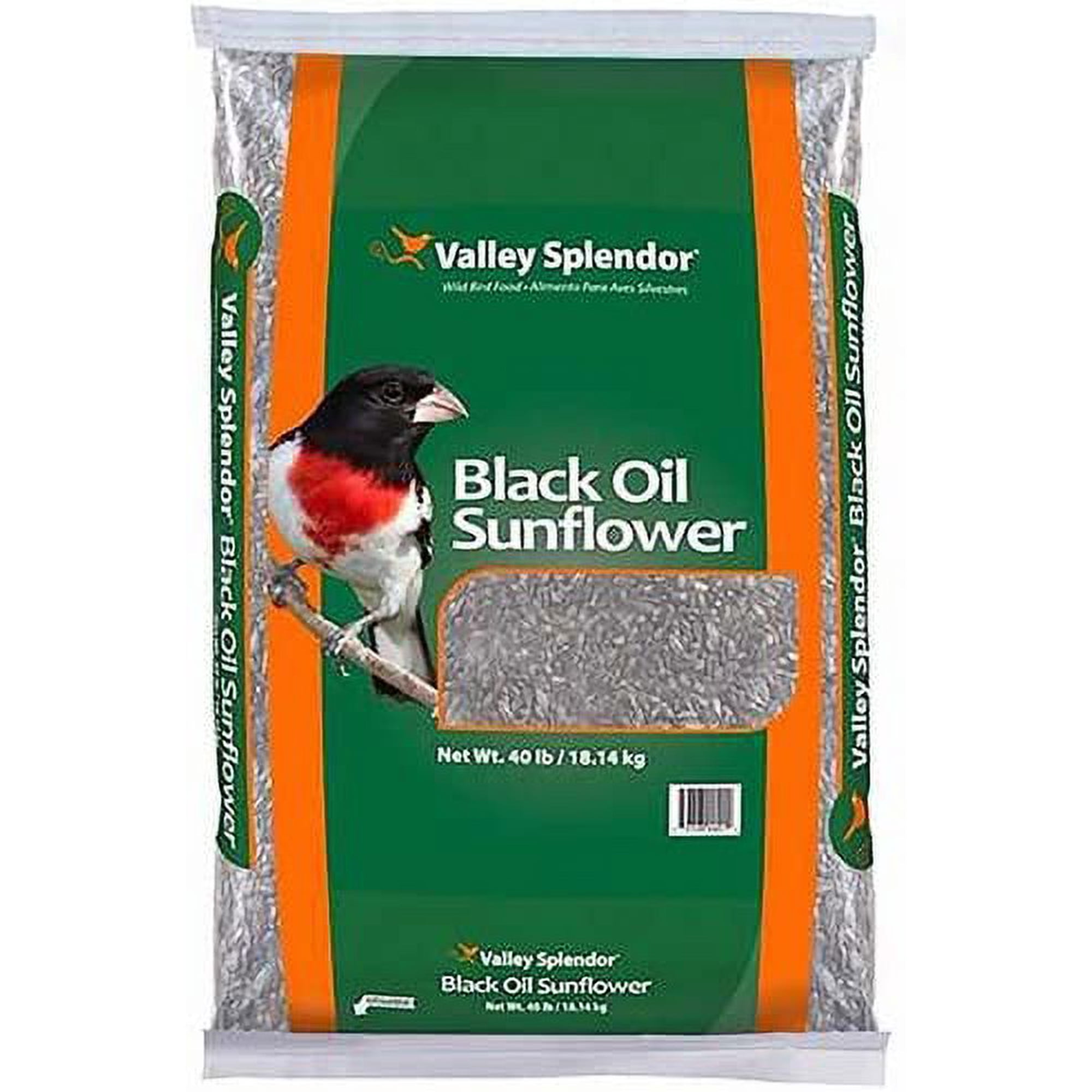 Valley Splendor Black Oil Sunflower Seed, 40 lbs.