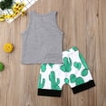 thumbnail image 3 of Diconna Ensemble Mode Garçon Cactus Imprimé Haut Sans Manches et Short, 3 of 6