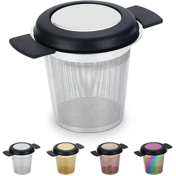 Stainless Steel Tea Infuser Mesh Strainer, Tea And Coffee Infuser Fine Mesh Filters With Large Capacity (silver)