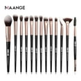 thumbnail image 3 of Tignapoo MAANGE 13-Piece Rose Gold Eye Makeup Brush Set with Black Handles for Professional Beauty Application, 3 of 6