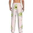 thumbnail image 3 of Fotbe Avocado Doing Sport Yoga Men's Pajama Pants,Sleepwear Pants,Pj Bottoms Drawstring And Pockets-Large, 3 of 9