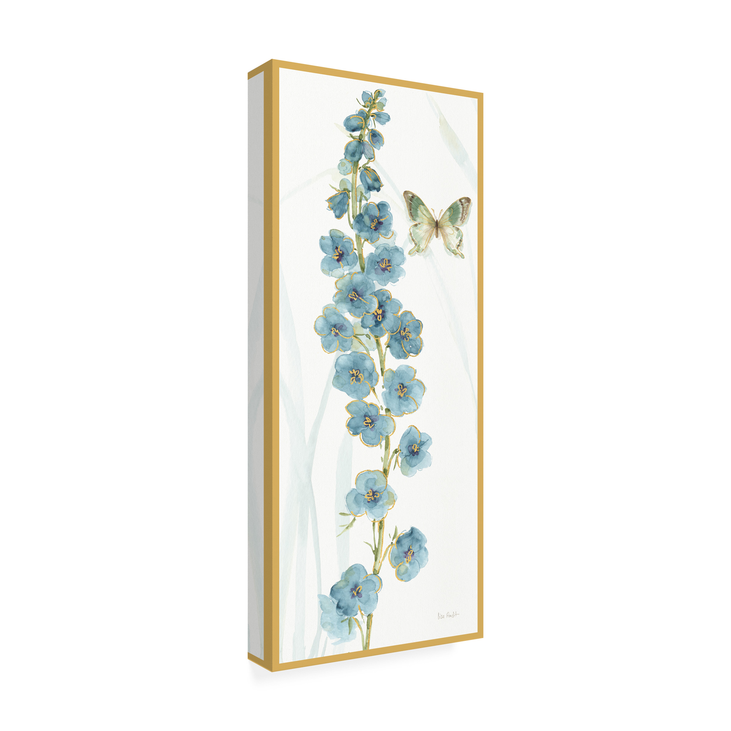 Trademark Fine Art 'Rainbow Seeds Flowers VI Butterfly' Canvas Art by Lisa Audit