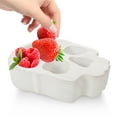 thumbnail image 3 of White Wood Skull Bowl for Decor Halloween Party Snack Holder Fruit Tray Moderate Capacity, 3 of 8