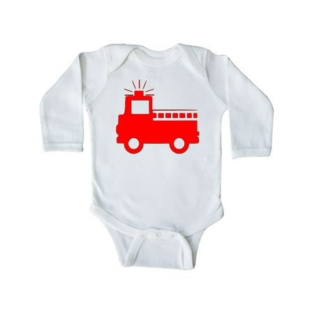 

Inktastic Red Fire Engine Gift Baby Boy or Baby Girl Long Sleeve Bodysuit