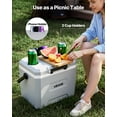 thumbnail image 6 of VEVOR Hard Cooler, 17QT Portable Cooler, Leak-Resistant Coolbox Keeps Contents Cool for 48 Hours, Insulated Chests with Ice Retention and Heavy-Duty Handle, Ultra-Light for Camping, Concerts, Sports, 6 of 9