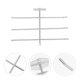 thumbnail image 1 of unbranded Gancho Doble Plateado Para Pegboard Con Soporte Para Herramientas Y Accesorios, 1 of 8