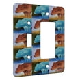 thumbnail image 1 of KuzmarK™ 2 Gang Single Toggle / Single Duplex Rocker Wall Plate - American Bison Buffalo Calf Wildlife Pattern Art by Denise Every, 1 of 1