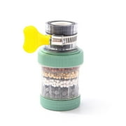 Universal Water Purification Anti-Splash Water Saving Faucet Filter 6-layer Filtration Kitchen Tap Filter Nozzle GREEN